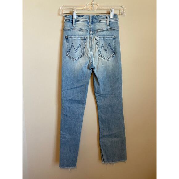 Mother The Hustler Ankle Fray Au Revoir Jeans Size 24 - Picture 6 of 7